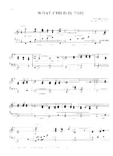 télécharger la partition d'accordéon What Child is this (Arrangement : Fred Bock) (Chant de Noël) au format PDF
