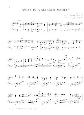 télécharger la partition d'accordéon Away in a manger medley (Arrangement : Fred Bock) (Chant de Noël) au format PDF