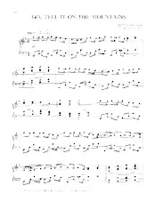 scarica la spartito per fisarmonica Go, tell it on the mountains (Arrangement : Fred Bock) (Chant de Noël) in formato PDF