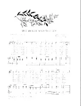 download the accordion score The Holly and the Ivy (Arrangement : Cecil James Sharp) (Chant de Noël) in PDF format