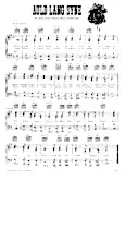 télécharger la partition d'accordéon Auld lang syne (Chant de Noël au format PDF