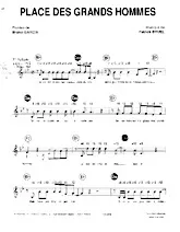 télécharger la partition d'accordéon Place des grands hommes (Ballade Pop) au format PDF