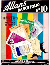 télécharger la partition d'accordéon Allians Dance Folio n°10 / 15 Dance Hits arranged as Waltzes / Fox-Trots au format PDF