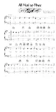 scarica la spartito per fisarmonica All Hail to Thee (Chant de Noël) in formato PDF