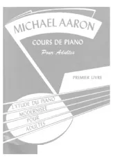 descargar la partitura para acordeón Michael Aaron Cours de piano pour adultes / Premier livre / L'étude du piano modernisée pour adultes en formato PDF