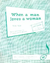 download the accordion score When a man loves a women in PDF format