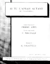 descargar la partitura para acordeón Si tu l'aimais autant (Se t'innamorerai) en formato PDF