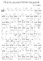 download the accordion score Ah si tu pouvais fermer ta gueule (Valse) (Relevé) in PDF format