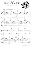télécharger la partition d'accordéon Carol of the bells (Chant de Noël) au format PDF
