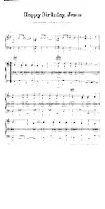 télécharger la partition d'accordéon Happy birthday, Jesus (Chant de Noël) au format PDF