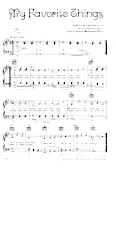 télécharger la partition d'accordéon My favorite things (Du film : The Sound of Music) (Chant de Noël) (Valse) au format PDF