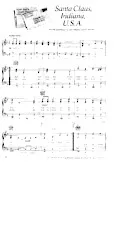 download the accordion score Santa Claus, Indiana, U S A (Chant de Noël) in PDF format