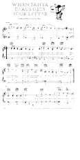 download the accordion score When Santa Claus gets your letter (Chant de Noël) in PDF format