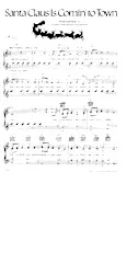 scarica la spartito per fisarmonica Santa Claus is comin' to town (Chant de Noël) in formato PDF