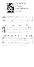télécharger la partition d'accordéon That's what I want for Christmas (Chant de Noël) au format PDF