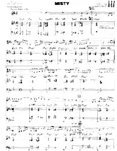 télécharger la partition d'accordéon Misty (Arranged by : Frank Mantooth) (Piano Conductor) au format PDF