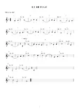 download the accordion score Le refuge in PDF format