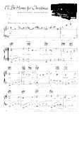 download the accordion score I'll be home for Christmas (Chant de Noël) in PDF format