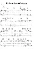 scarica la spartito per fisarmonica The twelve days of Christmas (Chant de Noël) in formato PDF