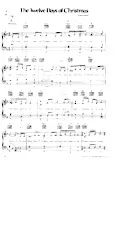 descargar la partitura para acordeón The twelve days of Christmas (Chant de Noël) en formato PDF