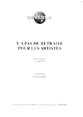 descargar la partitura para acordeón Y'a pas de retraite pour les artistes en formato PDF