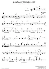 scarica la spartito per fisarmonica Montmartre en boléro in formato PDF