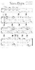 scarica la spartito per fisarmonica Silent night (Chant de Noël) in formato PDF