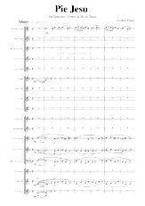 download the accordion score Pie Jesu (Arrangement : Geoff Colmer) (For soprano cornet and Brass Band) (Parties Cuivres) in PDF format