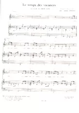 télécharger la partition d'accordéon Le temps des vacances (Chant : Chantal Goya) au format PDF