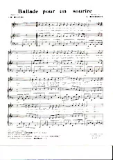 scarica la spartito per fisarmonica Ballade pour un sourire (Chant : Sylvie Vartan) in formato PDF
