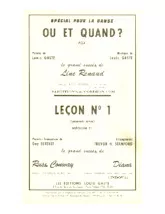 scarica la spartito per fisarmonica Où et quand ? (Chant : Line Renaud) (Orchestration Complète) (Fox) in formato PDF