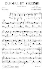 télécharger la partition d'accordéon Caporal et Virginie (Samba Marche) au format PDF