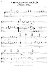scarica la spartito per fisarmonica A whole new world (Aladdin's theme) (Slow) in formato PDF