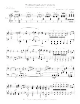 télécharger la partition d'accordéon Wedding March and Variations (Arrangement : Franz Liszt / Vladimir Horowitz) (Piano) au format PDF