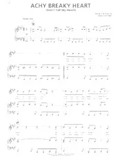 télécharger la partition d'accordéon Achy breaky heart (Chant : Billy Ray Cyrus) (Swing Madison) au format PDF