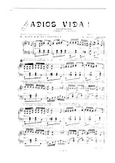 descargar la partitura para acordeón Adios vida (Désespoir) (Tango Chanté) en formato PDF