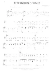 télécharger la partition d'accordéon Afternoon delight (Dimanche après-midi) (Interprètes : Starland Vocal Band / Claude François) (Slow Country) au format PDF