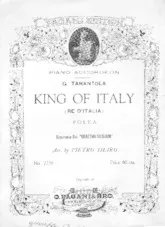 scarica la spartito per fisarmonica King of Italy (Re d'Italia) (Arrangement : Pietro Deiro) (Polka) in formato PDF