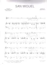télécharger la partition d'accordéon San Miguel (Chant : Philippe Lavil) au format PDF
