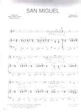 download the accordion score San Miguel (Chant : Philippe Lavil) in PDF format