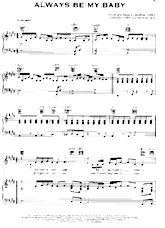 télécharger la partition d'accordéon Always be my baby (Chant : Mariah Carey) (Slow) au format PDF