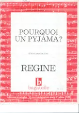 descargar la partitura para acordeón Pourquoi un pyjama (Chant : Régine) en formato PDF