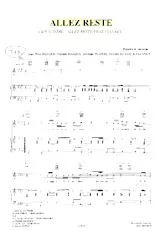 descargar la partitura para acordeón Allez reste (Chant : Boulevard des airs) en formato PDF