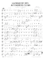 download the accordion score La Marche des Accordéon Clubs (2ème Accordéon) in PDF format