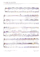 télécharger la partition d'accordéon La bicyclette (Chant : Yves Montand) au format PDF
