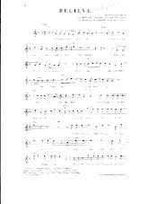 scarica la spartito per fisarmonica Believe (Swing) in formato PDF