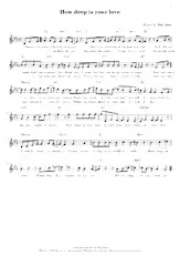 descargar la partitura para acordeón How deep is your love (Chant : Les Bee Gees) (Relevé) en formato PDF