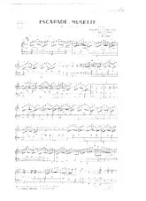 télécharger la partition d'accordéon Escapade Musette (Arrangement : Eliane Margelli) (Valse Variations) au format PDF