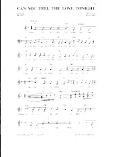 télécharger la partition d'accordéon Can you feel the love tonight (Pop Ballade) au format PDF