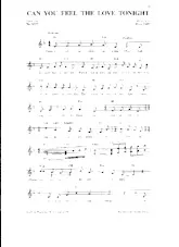 descargar la partitura para acordeón Can you feel the love tonight (Pop Ballade) en formato PDF